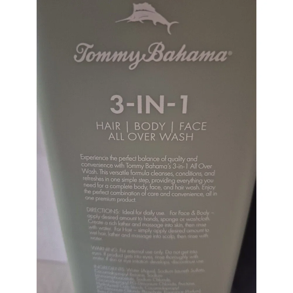 Tommy Bahama 3-in-1 All Over Wash Sandalwood Special Edition Body Hair Face...